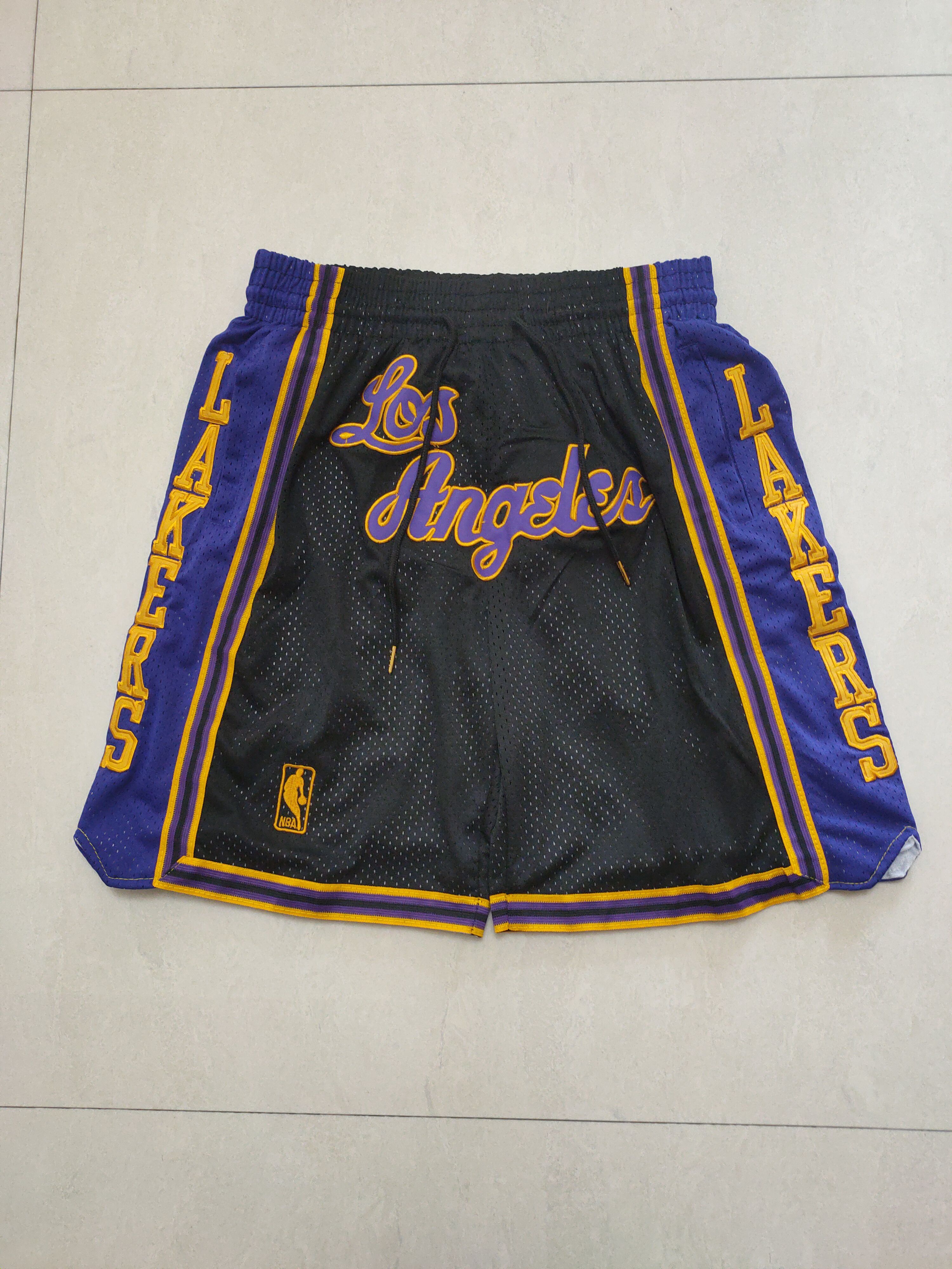Men NBA Los Angeles Lakers Shorts 202302181->los angeles lakers->NBA Jersey